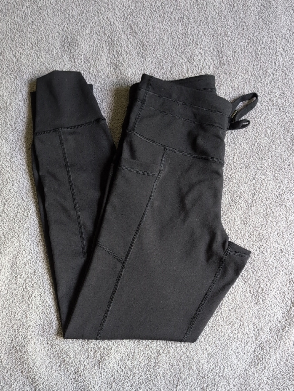 90 Degree By Reflex Black High-Rise Leggings with Pocket Size S